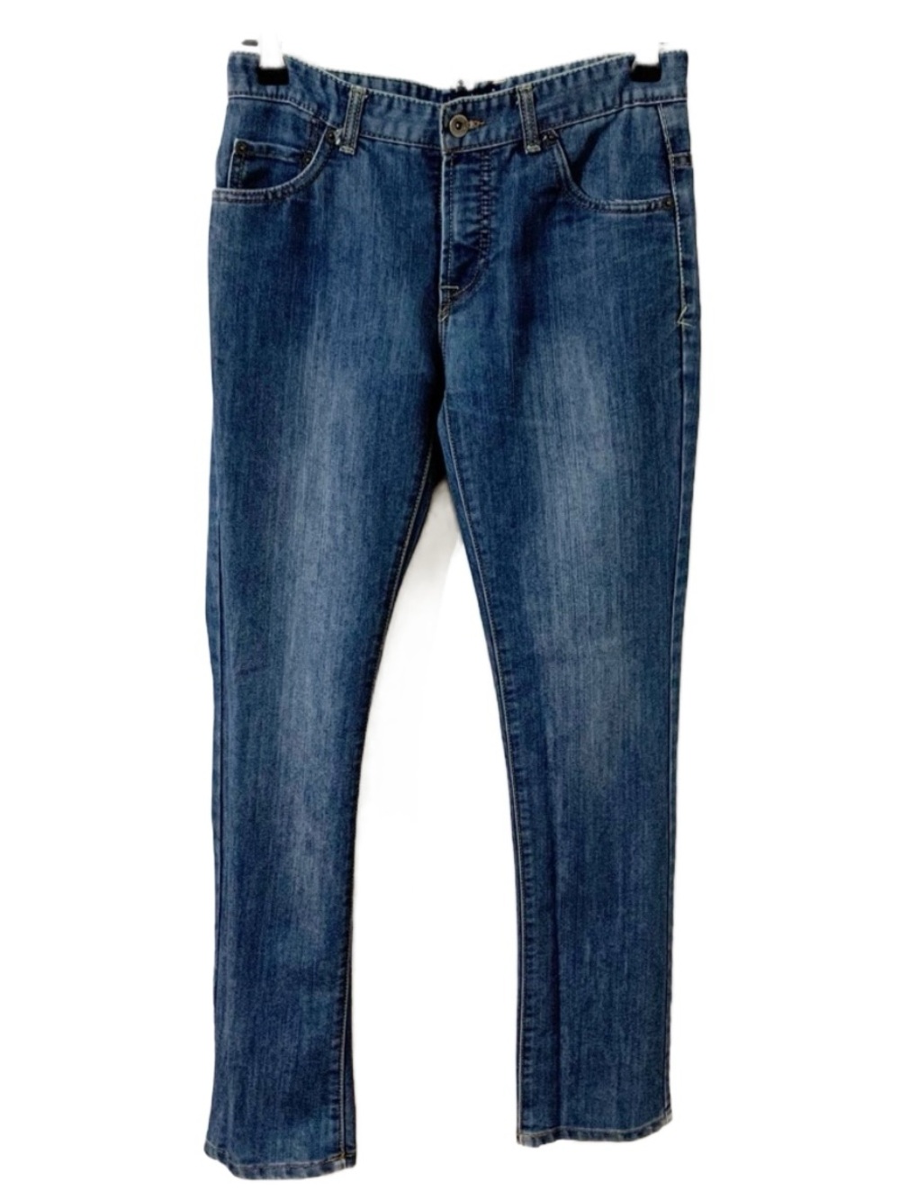 Lucky Brand Billy Straight Medium Wash Denim Jeans Button / Zip Fly Five Pockets